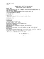 Tài liệu (Co dap an) - KT 1T so 1 HK1 mon HoaHoc 11NC