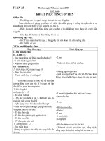 Bài soạn Tuan 25 L4(du cac mon)