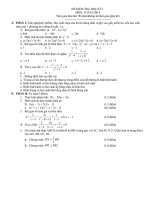 Đề mẫu thi HKI Toán 8 số 4