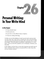 Personal Writing - In Your Write Mind