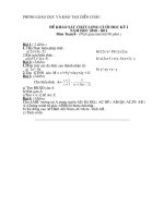 ĐỀ KSCL CUỐI HỌC KỲ I - TOÁN 8- NĂM HOC 2010-2011