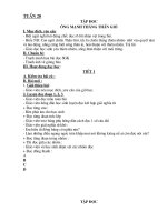 Bài soạn Giáo án tuàn 20 Đã chỉnh