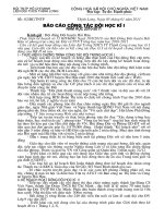 Gián án Báo cáo công tác Đội HKI năm học 2010-2011