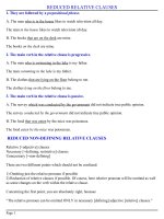 Gián án REDUCED RELATIVE CLAUSES