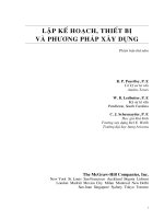 Construction planing and organisation 