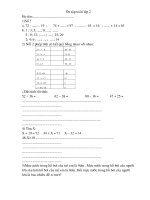 Bài giảng ôn tập toán lớp 2 học kỳ 1