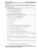 Phân tích và giải pháp thúc đẩy hoạt động huy động vốn tại ngân hàng TMCP sacombank – chi nhánh hải phòng 