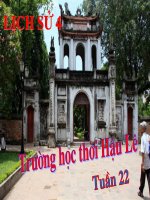 Bài soạn Truong hoc thoi Hau Le