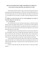 MỘT SỐ GIẢI PHÁP HOÀN THIỆN TÌNH HÌNH TÀI CHÍNH TẠI NGÂN HÀNG NGOẠI THƯƠNG CHI NHÁNH CẦN THƠ