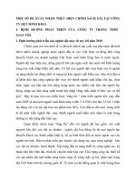 MỘT SỐ ĐỀ XUẤT NHẰM THỰC HIỆN CHÍNH SÁCH GIÁ TẠI CÔNG TY DỆT MINH KHAI