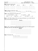 Bài giảng Đề KT toán 3 (tháng 12)