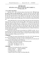 Bài soạn KHBDGV - Tổ KHXH 2010