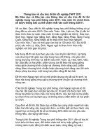 Gián án CẤU TRÚC ĐỀ THI TỐT NGHIỆP 2011