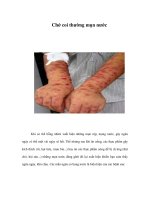 Chớ coi thường mụn nước