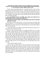 Một số giải pháp nhằm nâng cao hiệu quả bảo đảm tiền vay bằng tài sản cầm cố, thế chấp tại Sở giao dịch I - Ngân hàng công thương Việt Nam