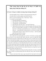 Thực trạng công tác lập dự án tại công ty cổ phần xây dựng công trình giao thông 267