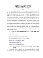 NGHIÊN CỨU THỰC NGHIỆM CHẤT LƯỢNG DỊCH VỤ TẠI  ĐẠI HỌC CÔNG NGHỆ SÀI GÒN