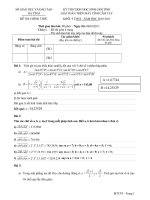 Bài soạn De va DA HSG Casio Tỉnh Hà Tĩnh