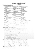 Bài giảng bai tap anh lop 8