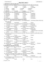 Trắc nghiệm tiếng anh 12 - uint  9