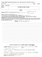 Bài giảng T46 KIỂM TRA CHƯƠNG III đề 01