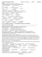 Bài giảng Kiem tra 45'''' AV 8 (số 3)