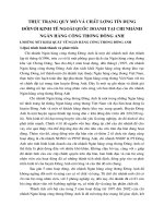 Thực trạng quy mô và chất lượng tín dụng đốivới kinh tế ngoài quốc doanh tại chi nhánh ngân hàng công thương Đông Anh