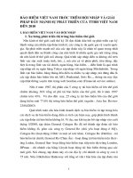 BẢO HIỂM VIỆT NAM TRƯỚC THỀM HỘI NHẬP VÀ GIẢI PHÁP ĐẨY MẠNH SỰ PHÁT TRIỂN CỦA TTBH VIỆT NAM ĐẾN 2010