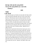 Bài soạn mẫu đề tài nghiên cứu