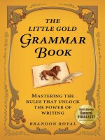 Comma usage   special excerpt from the little gold grammar book by brandon royal 