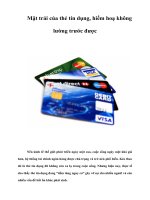 Mặt trái của thẻ tín dụng, hiểm hoạ không lường trước được