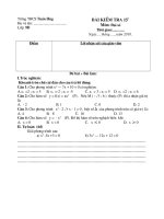 Bài soạn KT15'''' ki II-DS 9