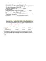 FOCUS ON - phrasal verbs used as nouns, 2