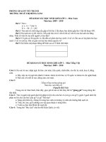 Bài giảng Đề khảo sát HSG lớp 3