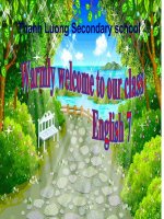 Tài liệu Tiếng Anh7 TUẦN 21. Tiết 63