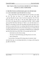 THỰC TRẠNG CÔNG TÁC KẾ TOÁN CHI PHÍ SẢN XUẤT TÍNH GIÁ THÀNH CỦA CÔNG TY BÌNH MINH