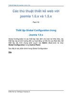 Thủ Thuật Thiết Kế Web Với Joomla 1.0x và 1.5x part 12