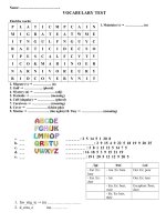 Tài liệu Unit 9 vocabulary exercise_g.10