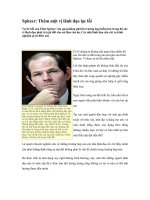 Spitzer: Thêm một vị lãnh đạo lạc lối