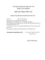 Gián án đơn xác nhận công tác tại trường