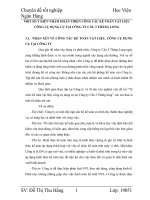 MỘT SỐ Ý KIẾN NHẰM HOÀN THIỆN CÔNG TÁC KẾ TOÁN VẬT LIỆU CÔNG CỤ DỤNG CỤ TẠI CÔNG TY CẦU 3 THĂNG LONG