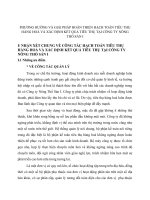 PHƯƠNG HƯỚNG VÀ GIẢI PHÁP HOÀN THIỆN HẠCH TOÁN TIÊU THỤ HÀNG HOÁ VÀ XÁC ĐỊNH KẾT QUẢ TIÊU THỤ TẠI CÔNG TY NÔNG THỔ SẢN I