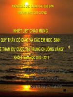 Tài liệu Rung chuông vàng, khối 9, năm học 10-11