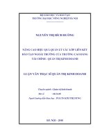 Nâng cao hiệu quả quản lý các lớp liên kết đào tạo ngoài trường của trường cao đẳng tài chính quản trị kinh doanh 