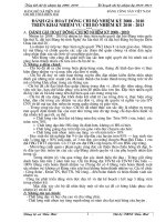 Tài liệu Báo cáo hoạt động chi bộ 2008-2010 và hướng hoạt động 2010-2013