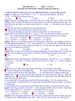 Đề luyện thi vật lý số 21 (Có đáp án)