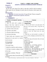 Bài giảng Giao an Anh 8 ki II chuan KTKN