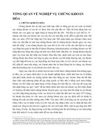 TỔNG QUAN VỀ NGHIỆP VỤ CHỨNG KHOÁN HÓA