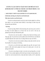 CƠ SỞ LÝ LUẬN CHUNG VỀ KẾ TOÁN CHI PHÍ SẢN XUẤT KINH DOANH VÀ TÍNH GIÁ THÀNH  SẢN PHẨM TRONG  CÁC DOANH NGHIỆP