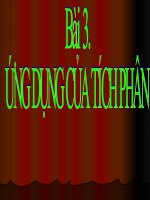 Tài liệu Ứng dụng của tích phân